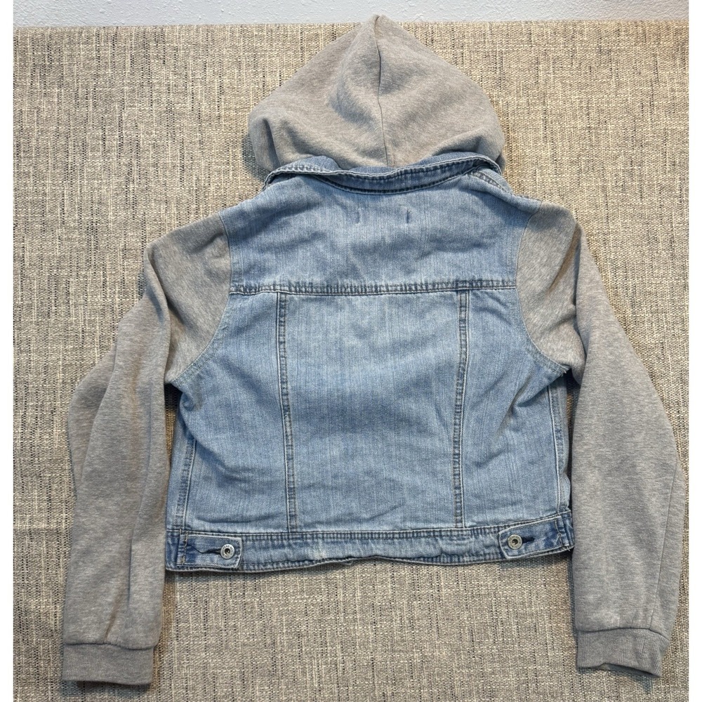 Bullhead Jeans Jacket Removable Hood Sweatshirt Girls Large - Picture 13 of 16